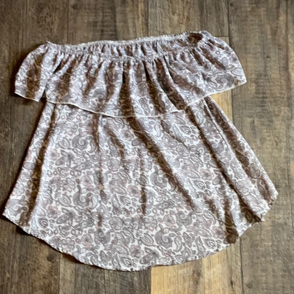 Over the shoulder blouse